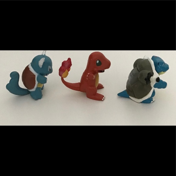 Pokemon Toys Figures Vintage Toy Figurines Mini Charmander Wartortle Bladtoise - Picture 6 of 15